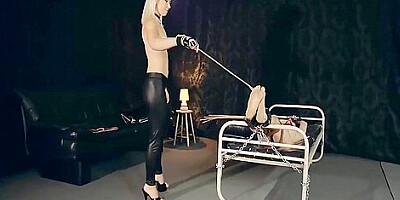 Torture With Cane And Heels