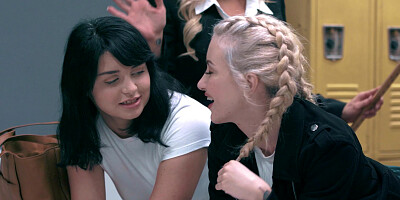 Lesbian anal sex with horny students