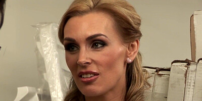 Busty milf fingering lesbian office mate