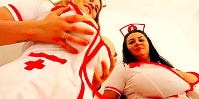Chubby Nurses Shows Huge Melons