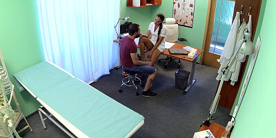 Fit nurse fucked in a ton of different position by muscular patient