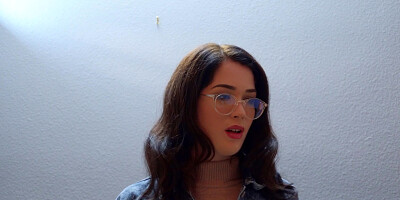 PhD student Evelyn Claire makes notes while Sabina Rouge and Abella Danger pleasing each other