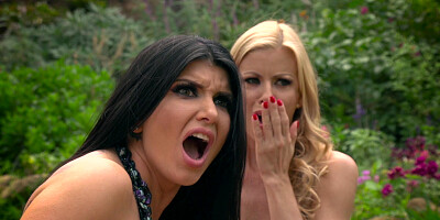 Alexis Fawx and Romi Rain caught pervy hobo in the park