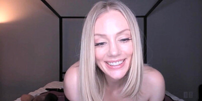 Blond Busty Woman Uses Multiple Squirting Dildo