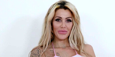 Alice Judge is a smoking super hot, platinum-blonde damsel with tats who luvs to boink black studs