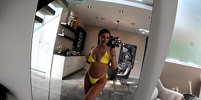 ANGELA WHITE - Bathing Suit Pool Orgy with Alex Mack