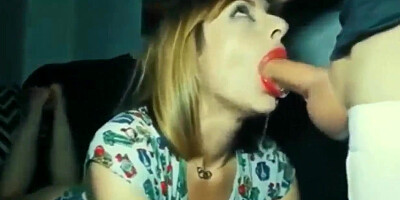 Pounding jaws and jizzing in facehole compilation