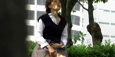 Chinese schoolgirl pleasing