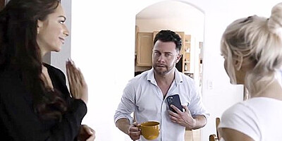 Hot Babysitter And Wife Sharing Husbands Cock