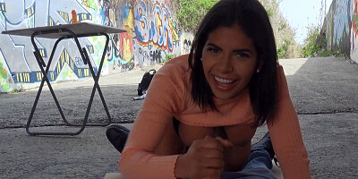 Nasty latina Sheila Ortega loves fucking in public