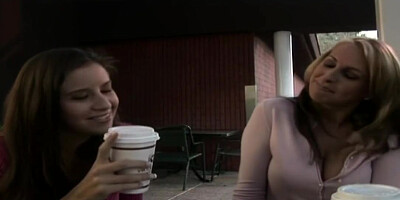 Two hot lesbians cudling and licking in bed