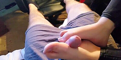 Little Stepsister Footjob