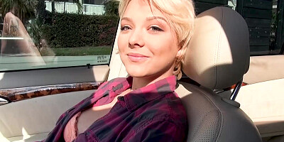 Aurora Winters bend over & get fucked in public