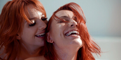 Kenna James and Aidra Fox licking with vigorous energy