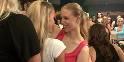 Super-Naughty ladies are orgying in the night bar, while their boyfriends are waiting at home