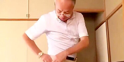 Young wife fucked by old man next door