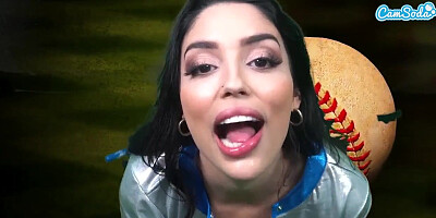 Red-Hot Latina strokes with fake penis and rails Sybian Saddle till ejaculation