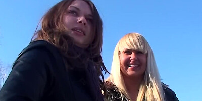 The camera crew was interested in oral skills these two amateurs have