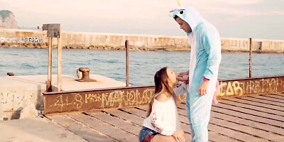 Dutch girl with a tight cooch gets fucked outdoors