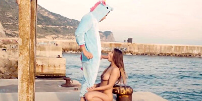 Dutch girl with a tight cooch gets fucked outdoors