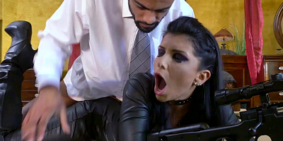 Professional killer can't complete her mission because of gangbang