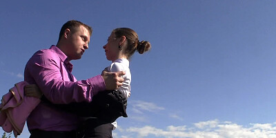Awesome little slut is getting fucked by her teacher in the park