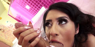 Dirty-talking Latina gets asshole pounded hard and fast