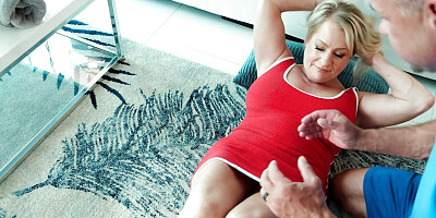 50something Kat',s workout session becomes a fuck session