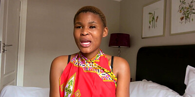 Big ass African teen enjoys anal sex