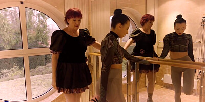 Veri, The Granny Ballet Teacher Is Back With A New Young Lesbian Student 18+ To Please Her Hairy Pussy - Mitzi X