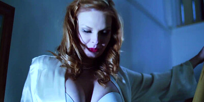 Milf Tarra White strokes & analy rides her stepson's monster cock for Christmas