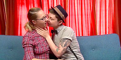 Maggie Mayhem - Fingered Shares Dildo With Dyke Tomboy
