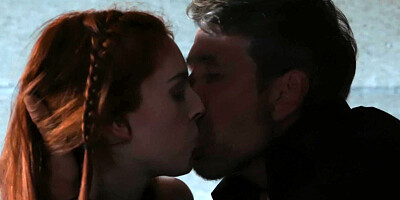 Redhead cutie Maya Kendrick gets fucked in the prison cell