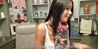Receptionist Nadine paid for sex session