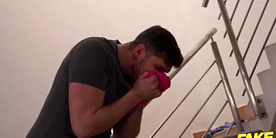 Capri Lmonde and Nataly Gold are having a casual three-way with a stranger, in the hostel