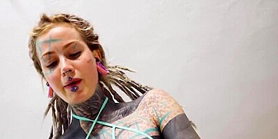 Nikolaz Zpageti - Tattooed Anuskatzz Gets Fucked Balls Deep In Her Ass