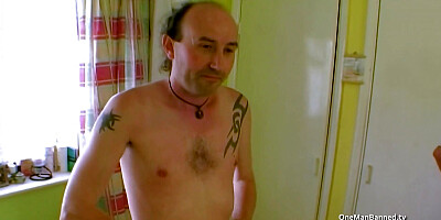 Watching his wife being anally fucked