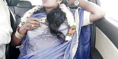 Indian Car Sex Telugu Dirty Talks. car Driver Try to Fuck Telugu Saree Aunty