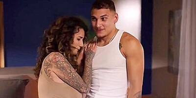 Big Tits Milf Gets Fucked Hard After Blowjob And Footjob With Arabelle Raphael
