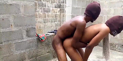 SIS RAN OUT OF THE MANSION TO HAVE ROMP WITH OUR DADDY'S VISITOR WHO HAS A ENORMOUS BLACK JIZZ-SHOTGUN IN OUR SURROUNDINGS