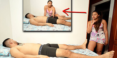 My HORNY STEPSISTER comes into my room because she wants CUM in her PUSSY!