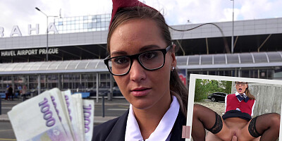 Czech Streets 106 Stewardess Andrea