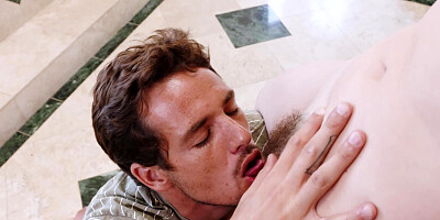 Dana De Armond fucks her peeping stepson in bathroom