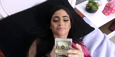 Jasmine Vega fucked her stepbro for a facial & some cash