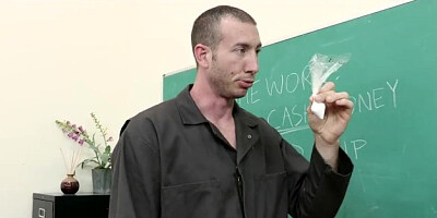 Slutty school teacher Richelle Ryan fucks the school janitor