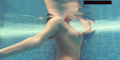 Lina Mercury Russian phat breasts adult movie star loves swimming pool