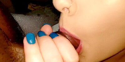 Teen Girl With Braces Uses Cum to Brush Teeth Closeup Sloppy Blowjob 4K POV