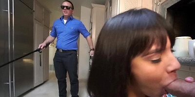 Wife tries to cheat on blind husband quietly under his nose