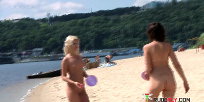 Nude beach girl