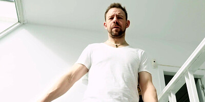 Easygoing blonde slut Lucia fucks on the balcony